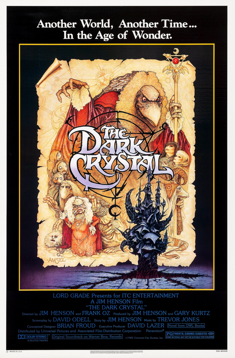 Dark Crystal Vintage Movie poster 1982 print V3