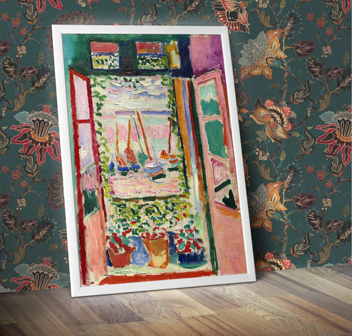 Henri Matisse 'Open Window, Collioure', France, 1905, Reproduction Vintage Wall Art Poster A4 and A3 size print Framed or Unframed wall art poster – printed in Yorkshire