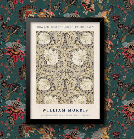 William Morris Vintage Poster Print – Old Master Art, Framed or Unframed A4/A3, Cottagecore Wall Decor, Unique Gift wall art poster – printed in Yorkshire