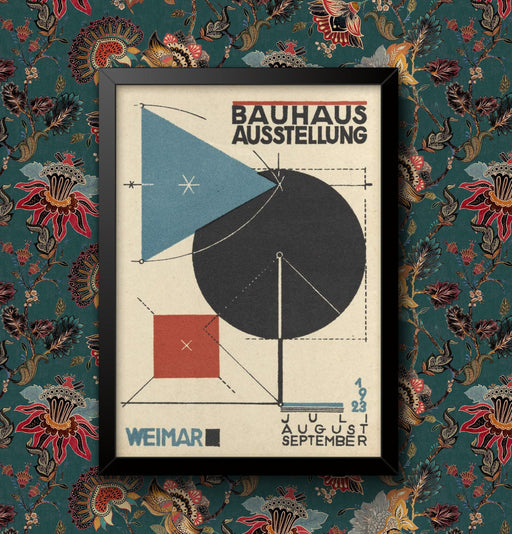 Bauhaus Ausstellung Weimar 1923 vintage Painting Art Print Poster Framed Poster Wall Decor A4 and A3 size Framed or Unframed wall art poster – printed in Yorkshire