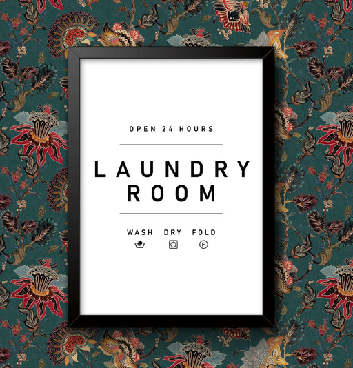 Laundry Room Wall Art Home Decor insperational Guide Poster Various Sizes Sign print Framed or Unframed ideal for students or New home wall art poster – printed in Yorkshire