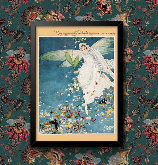 Vintage Poster Print - 1913 Bride Magazine Art, Fashion Wall Decor, Framed or Unframed, Bathroom or Home Decor wall art poster – printed in Yorkshire
