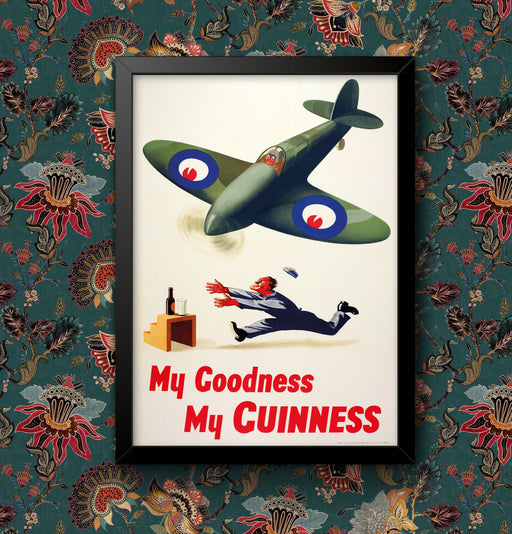 My Goodness My Guinness Drinks Vintage Advertisement Wall Art Poster Various Sizes print Framed or Unframed wall art poster – printed in Yorkshire