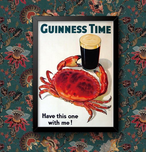 Vintage Wall Art Poster | Guinness Print have this one with me | Framed or Unframed Various Sizes | Bar Decor | Famous Irish Drink wall art poster – printed in Yorkshire