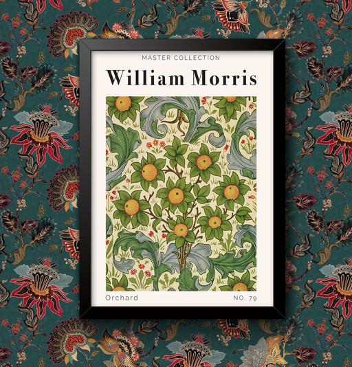 William Morris Orchard Poster Print: Vintage English Countryside Wall Art, Framed or Unframed, High Quality Masterpiece wall art poster – printed in Yorkshire