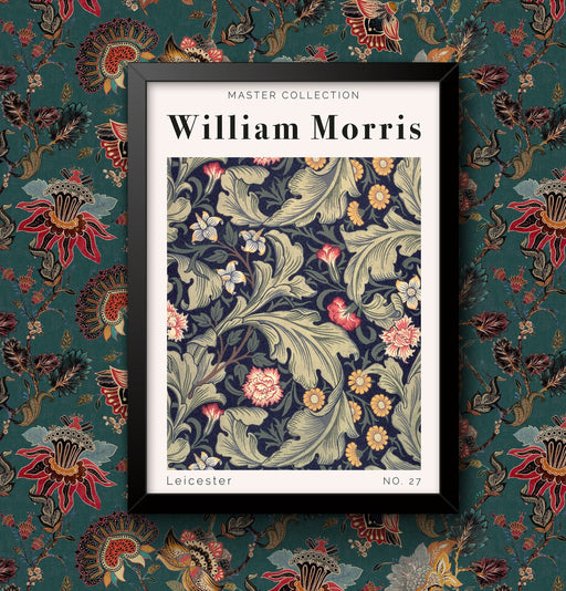 William Morris Art Print Leicester No 27 Poster, Vintage English Countryside, High Quality Framed or Unframed Wall Decor wall art poster – printed in Yorkshire