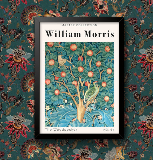 William Morris The Woodpecker No 63 Master collection Painting Art Print Framed Poster Wall Decor Framed or Unframed wall art poster – printed in Yorkshire