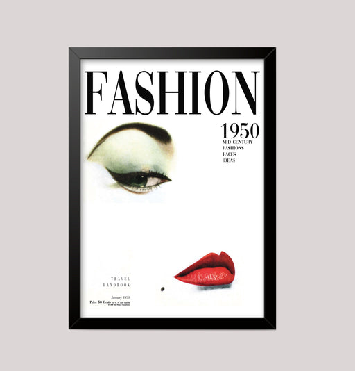 Vintage Magazine Art Cover 1950 Fashion Beauty Wall Art Poster print Framed or Unframed wall art poster – printed in Yorkshire
