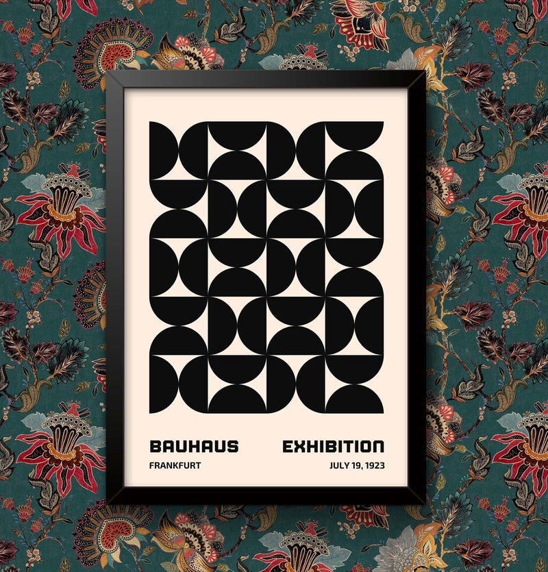 Bauhaus Frankfurt Exhibition Art Print: Vintage Poster, Framed Wall Decor wall art poster – printed in Yorkshire