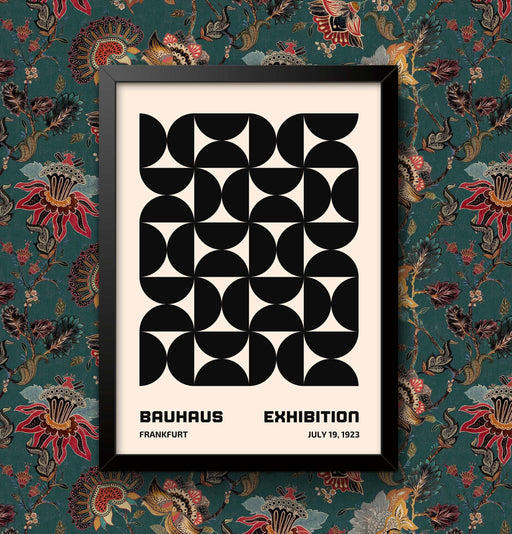 Bauhaus Frankfurt Exhibition Art Print: Vintage Poster, Framed Wall Decor wall art poster – printed in Yorkshire