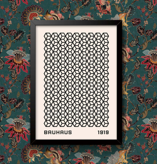Bauhaus 1919 Exhibition Print: Vintage Abstract Art Poster, Framed or Unframed wall art poster – printed in Yorkshire