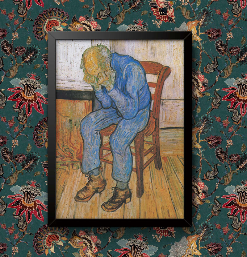Van Gogh At Eternity's Gate Framed Poster: Old Master Reproduction wall art poster – printed in Yorkshire