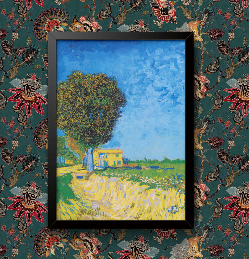 Van Gogh 'Avenue near Arles' Framed Poster: Old Master Art Reproduction wall art poster – printed in Yorkshire