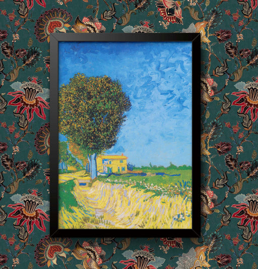 Van Gogh 'Avenue near Arles' Framed Poster: Old Master Art Reproduction wall art poster – printed in Yorkshire
