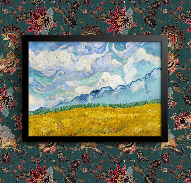 Van Gogh Wheatfield Print: Framed Art Reproduction, Various Sizes wall art poster – printed in Yorkshire