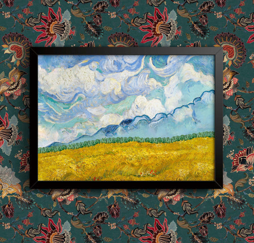 Van Gogh Wheatfield Print: Framed Art Reproduction, Various Sizes wall art poster – printed in Yorkshire