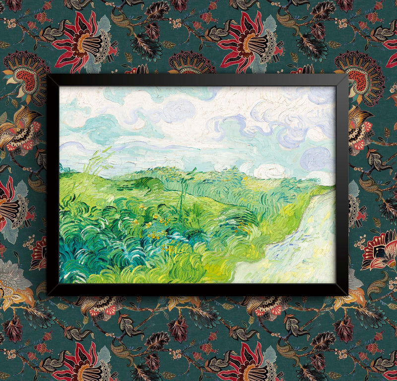 Van Gogh Green Wheat Fields Print: Framed Art Poster wall art poster – printed in Yorkshire