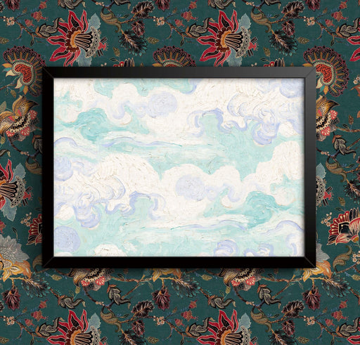 Van Gogh "Clouds" Framed Poster: Old Master Art Reproduction wall art poster – printed in Yorkshire