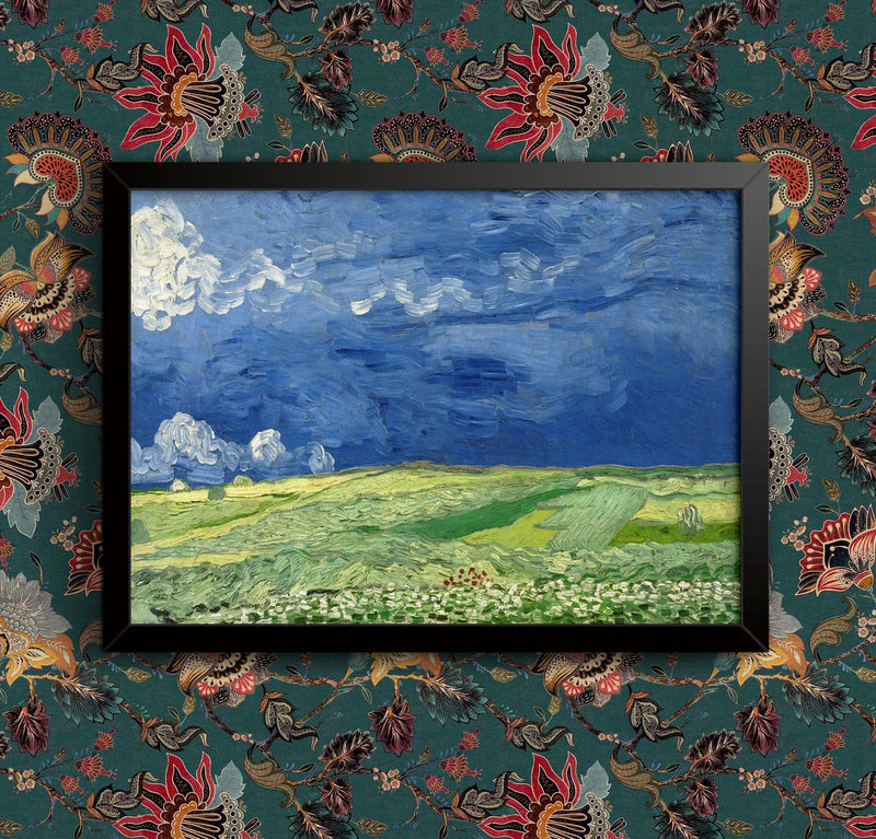 Van Gogh "Field Under A Stormy Sky" Framed Poster: Old Master Reproduction wall art poster – printed in Yorkshire