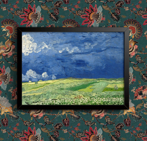 Van Gogh "Field Under A Stormy Sky" Framed Poster: Old Master Reproduction wall art poster – printed in Yorkshire
