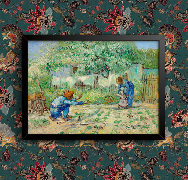 Van Gogh "First Steps" Framed Poster: Old Master Reproduction wall art poster – printed in Yorkshire