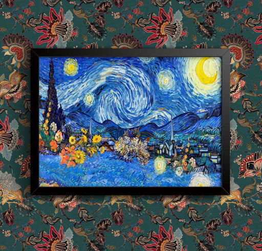 Starry Night Print: Van Gogh Reproduction, Classic Wall Art, Framed/Unframed wall art poster – printed in Yorkshire