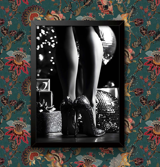 Dancing Shoes & Disco Balls Print: Funny Wall Art Home Decor wall art poster – printed in Yorkshire