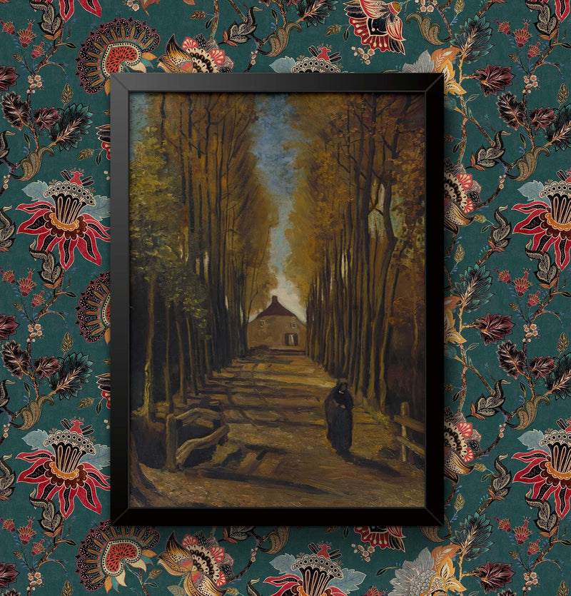 Van Gogh 'Avenue of Poplars' Print: Framed or Unframed wall art poster – printed in Yorkshire