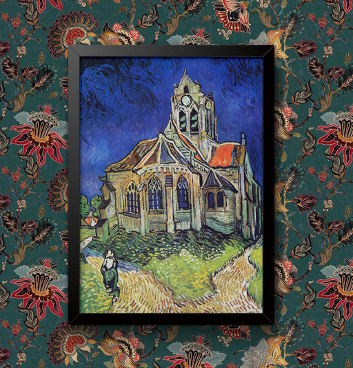 Van Gogh "The Church at Auvers" Reproduction: Framed Art Print wall art poster – printed in Yorkshire