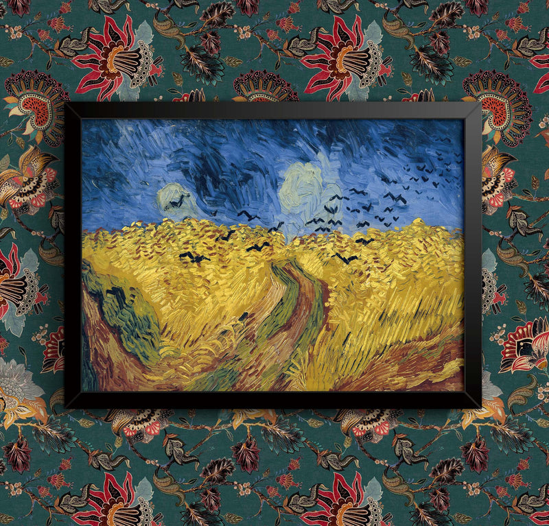 Van Gogh Wheatfield with Crows Framed Poster Print: Old Master Reproduction wall art poster – printed in Yorkshire