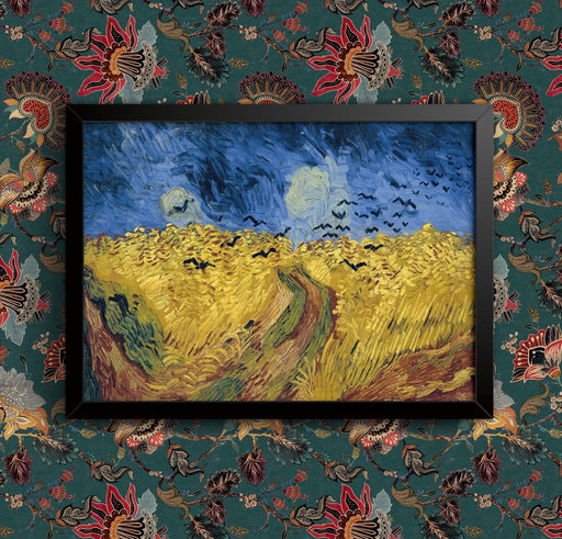 Van Gogh Wheatfield with Crows Framed Poster Print: Old Master Reproduction wall art poster – printed in Yorkshire