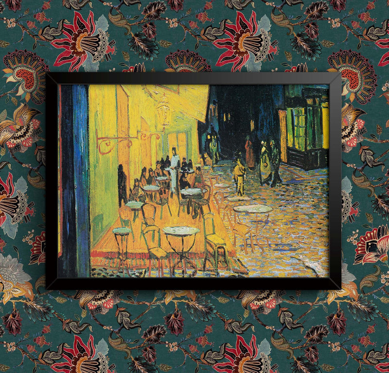 Van Gogh Cafe Terrace at Night Framed Poster: Fine Art Reproduction wall art poster – printed in Yorkshire