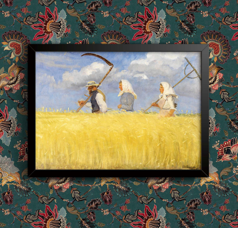Van Gogh Harvest Time Poster: Fine Art Reproduction, Framed/Unframed wall art poster – printed in Yorkshire