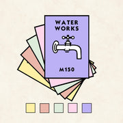 Monopoly Water Works Poster available in  Various Sizes and colours Framed Unframed Wall Art Deco Minimalist Home Decor House Gift Idea