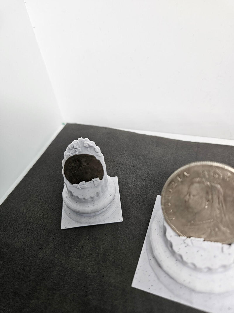 Roman Column Coin Display Stands: 3D Printed Archaeology Gift - Set of 5