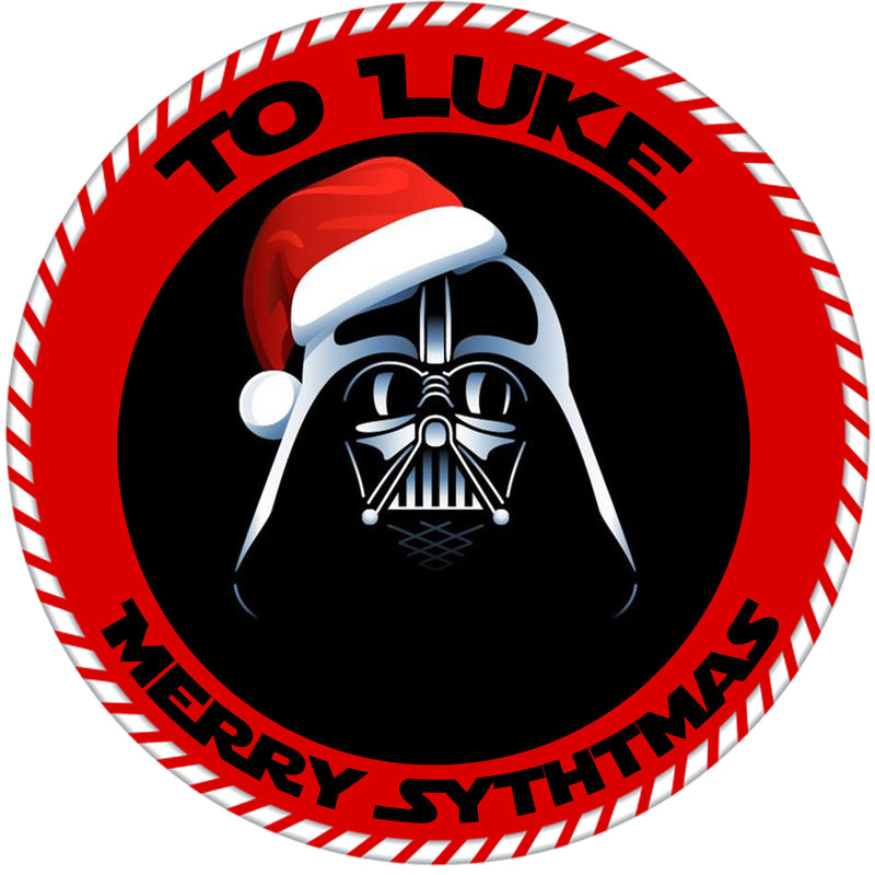 24 x Christmas Present personalised stickers Various options 45mm