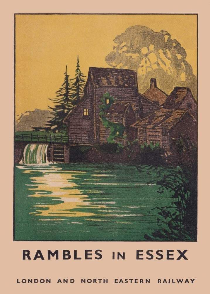 Vintage Travel England 'Essex Rambles', Circa. 1920's, Reproduction Vintage English Travel Poster (Various Sizes Available)