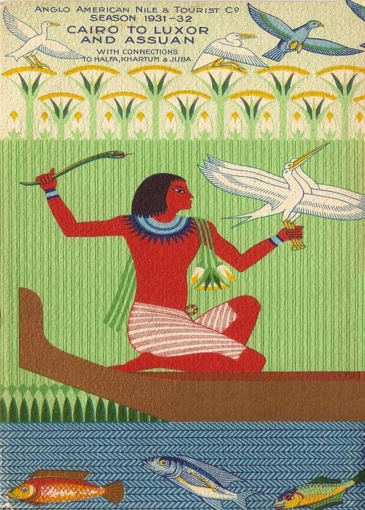 Vintage Travel Egypt 'Cairo to Luxor and Aswan with Anglo-American Nile Tourist Company', Egypt, 1931, Reproduction   Vintage Travel Poster